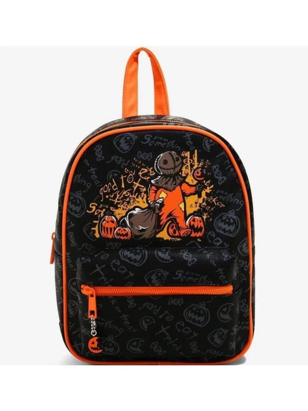 Trick R Treat Unisex Sam Halloween Hot Topic Mini Backpack Black Orange HA NWT